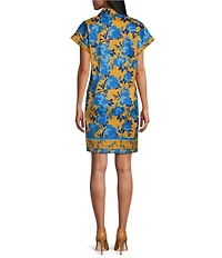 Preston & York Carson Collar Short Sleeve Dress