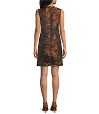 Preston & York Cheyenne Round Neckline Floral Sleeveless Dress