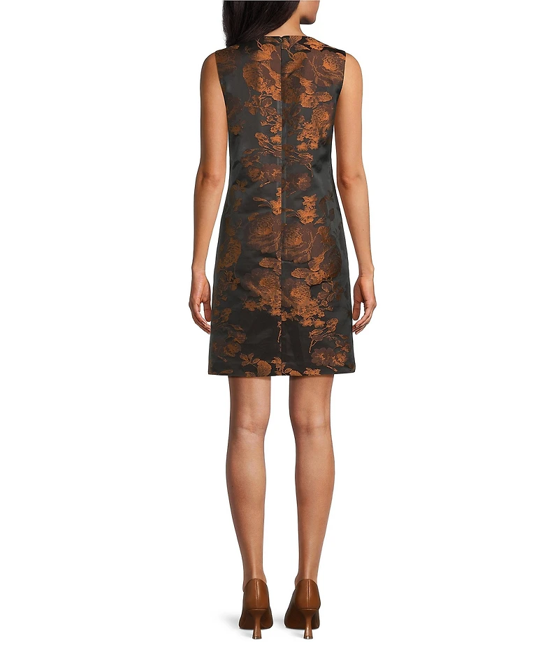 Preston & York Cheyenne Round Neckline Floral Sleeveless Dress
