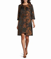 Preston & York Cheyenne Round Neckline Floral Sleeveless Dress