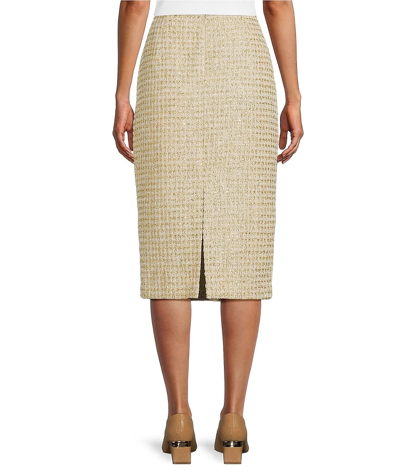 Preston & York Coordinating Atlas Pencil Tinsel Tweed Skirt