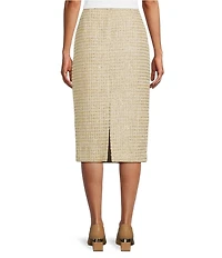 Preston & York Coordinating Atlas Pencil Tinsel Tweed Skirt