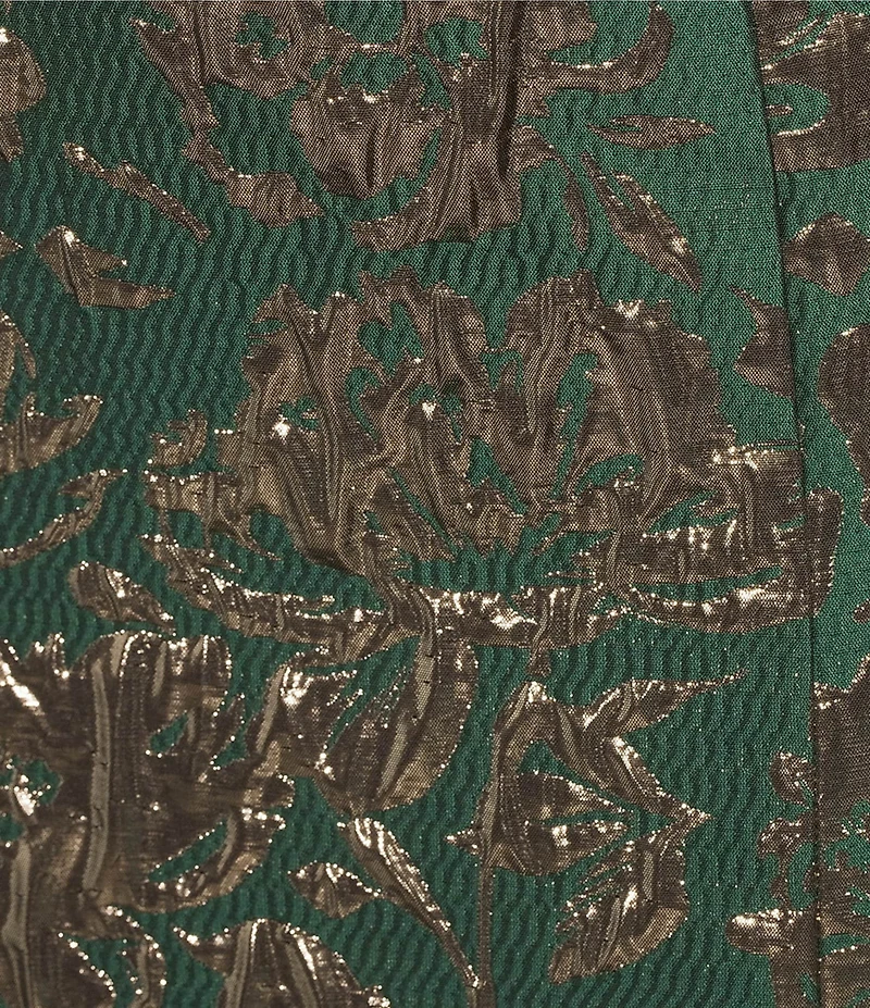 Preston & York Coordinating Beatrix Metallic Jacquard Midi Skirt