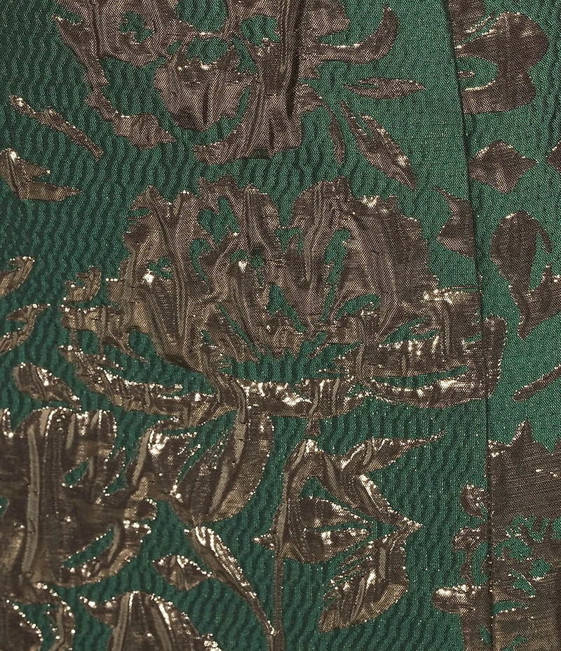 Preston & York Coordinating Beatrix Metallic Jacquard Midi Skirt