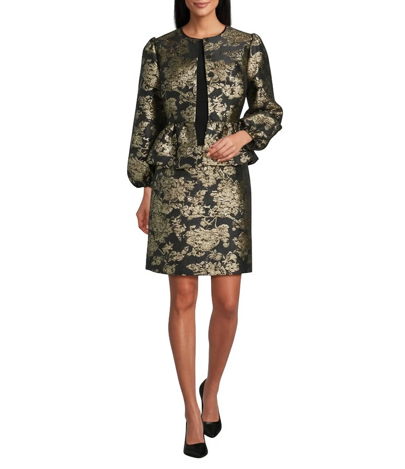 Preston & York Coordinating Evangeline Jacquard Skirt