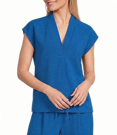 Preston & York Coordinating Nicki V Neck Sleeveless Blouse