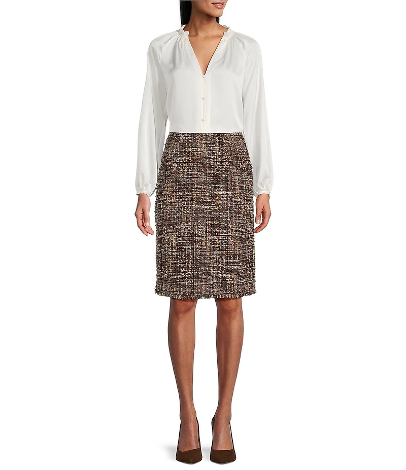 Preston & York Coordinating Suzanne Tweed Midi Skirt