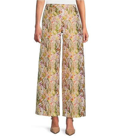 Preston & York Coordinating Trudie Brocade Wide Leg Pants