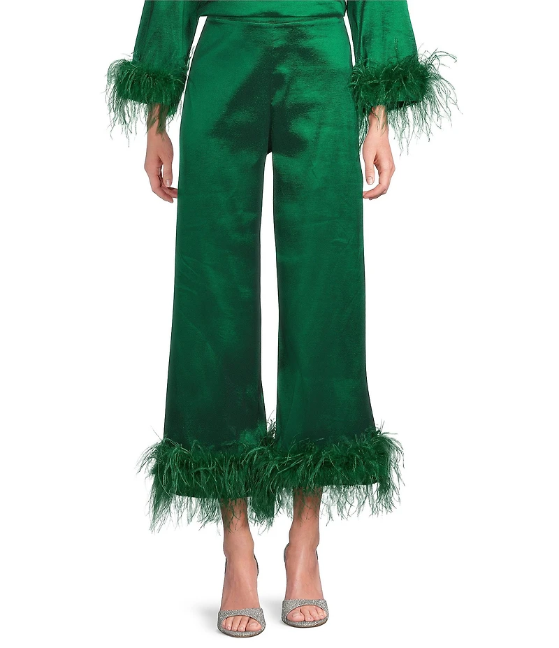 Preston & York Coordinating Trudie Feather Stretch Taffeta Pants