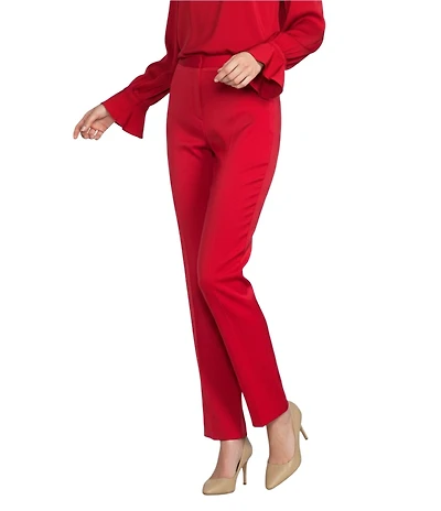 Preston & York Corey Stretch Satin Back Crepe Ankle Pants