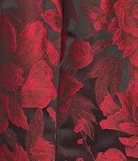 Preston & York Georgia Brocade Round Neckline Extended Shoulder Coordinating Blouse