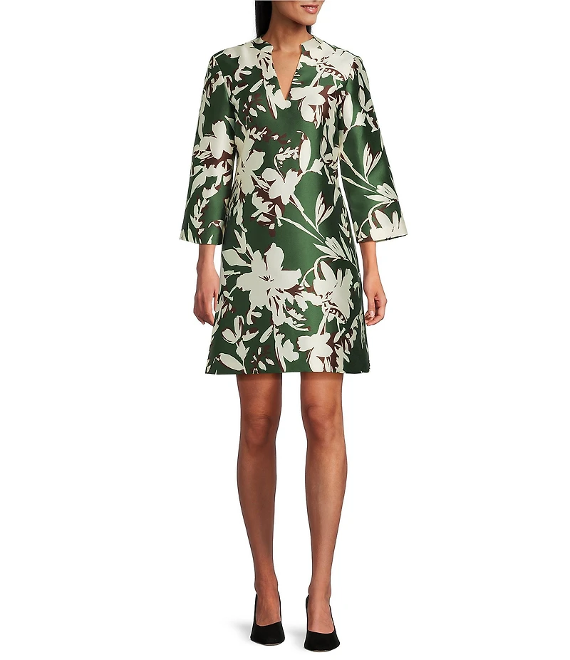 Preston & York Gladys Floral V-Neckline Dress