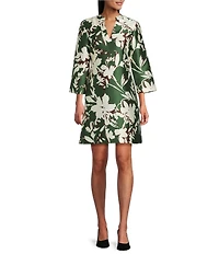Preston & York Gladys Floral V-Neckline Dress