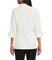 Preston & York Hosanna Collar Neckline 3/4 Sleeve Blouse