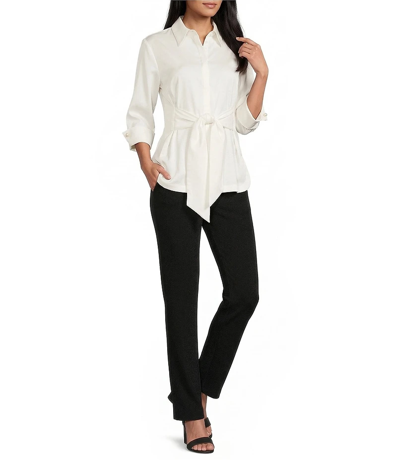 Preston & York Hosanna Collar Neckline 3/4 Sleeve Blouse