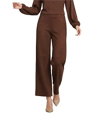 Preston & York Irina Stretch Suede Straight Leg Pants