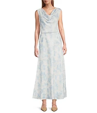 Preston & York Janet Toile A line Silhouette Midi Skirt