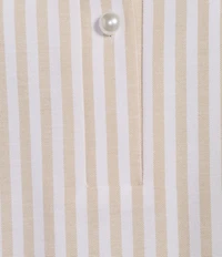 Preston & York Jenna Striped Collared Sleeveless Dress
