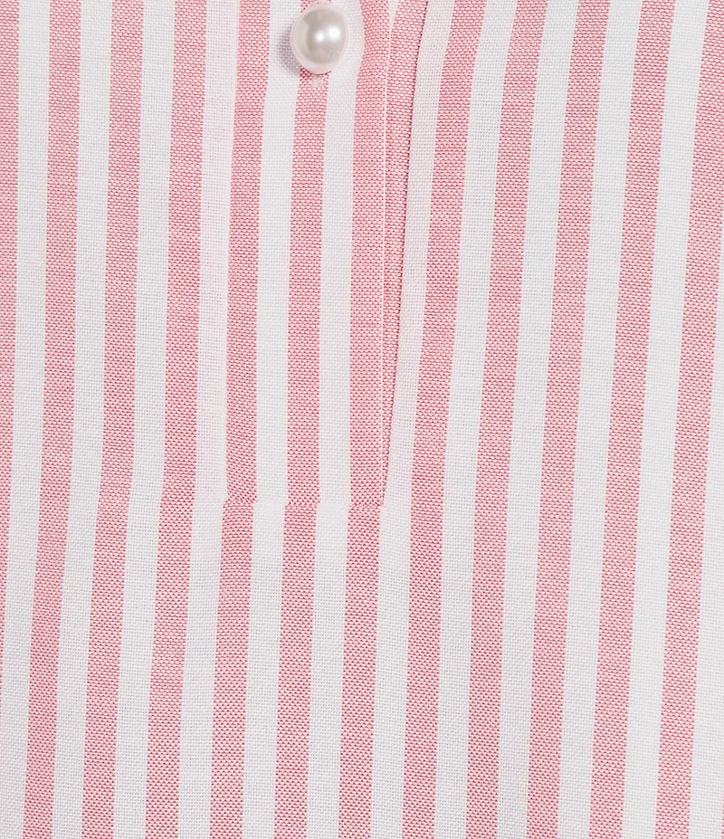 Preston & York Jenna Striped Collared Sleeveless Dress
