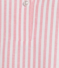 Preston & York Jenna Striped Collared Sleeveless Dress