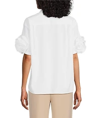Preston & York Karris Collar Short Sleeve Blouse