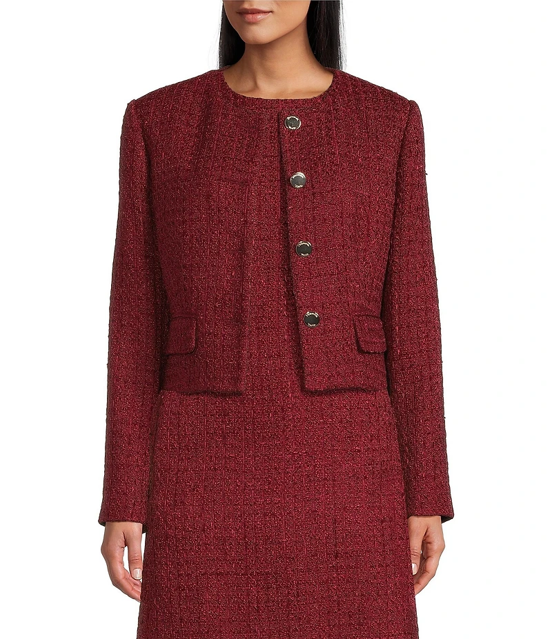 Preston & York Coordinating Margaret Tweed 4 Button Jacket
