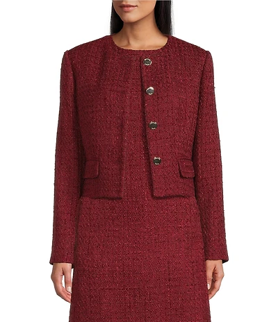 Preston & York Coordinating Margaret Tweed 4 Button Jacket