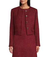 Preston & York Coordinating Margaret Tweed 4 Button Jacket
