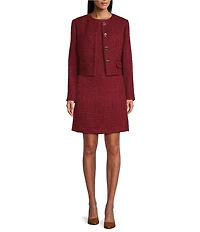 Preston & York Coordinating Margaret Tweed 4 Button Jacket