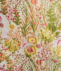 Preston & York Maris Floral Round Neck Elbow Sleeve Brocade Dress