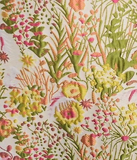 Preston & York Maris Floral Round Neck Elbow Sleeve Brocade Dress