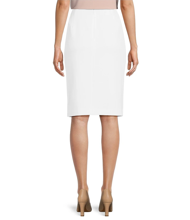 Preston & York Morgan Twill Crepe Side Slit Coordinating Pencil Skirt
