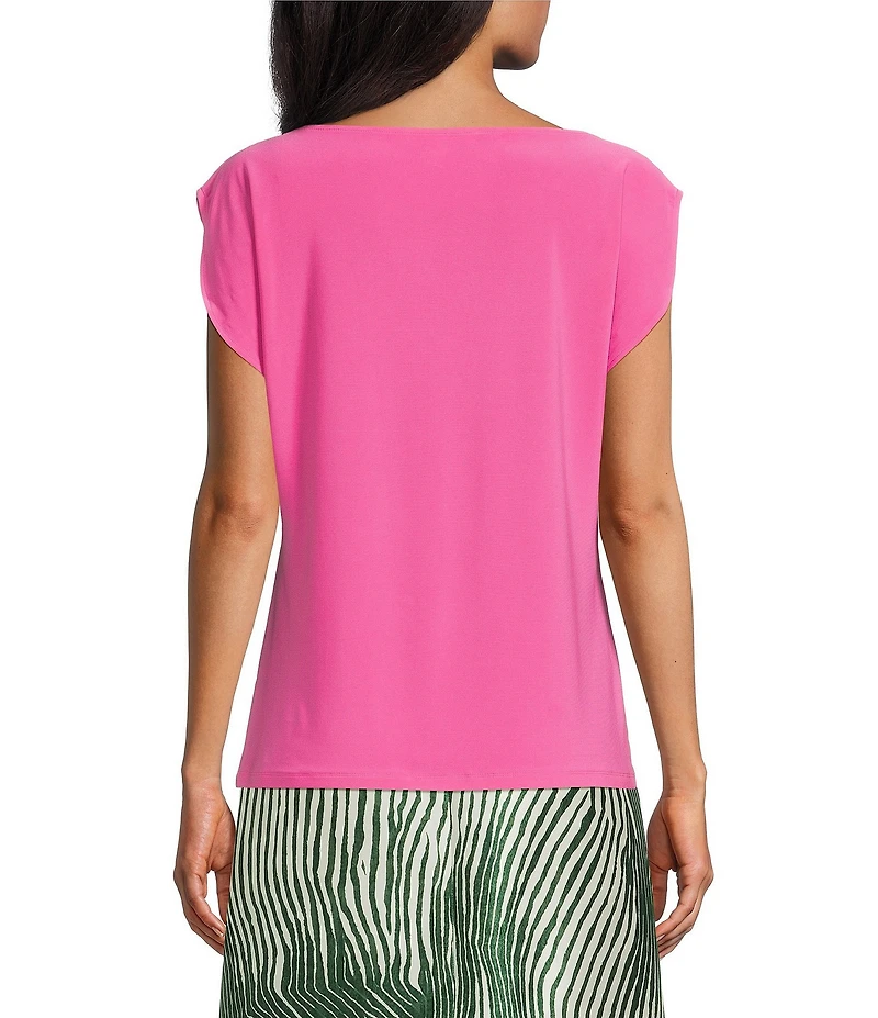 Preston & York Nora Flutter Sleeve Cowl Neck Top