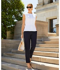 Preston & York Pamela Crepe Round Neckline Cap Sleeve Vest