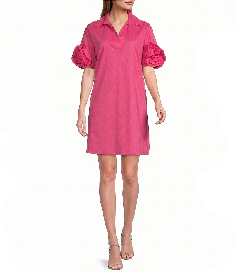 Preston & York Reagan Collar Neckline Short Sleeve Dress
