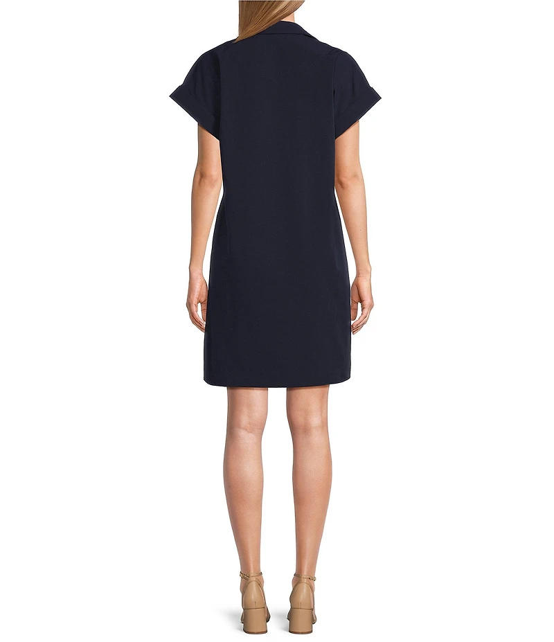 Preston & York Sheath Collar Short Sleeve Carson Dress