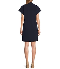 Preston & York Sheath Collar Short Sleeve Carson Dress