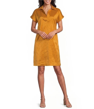 Preston & York Sheath Collar Short Sleeve Carson Dress