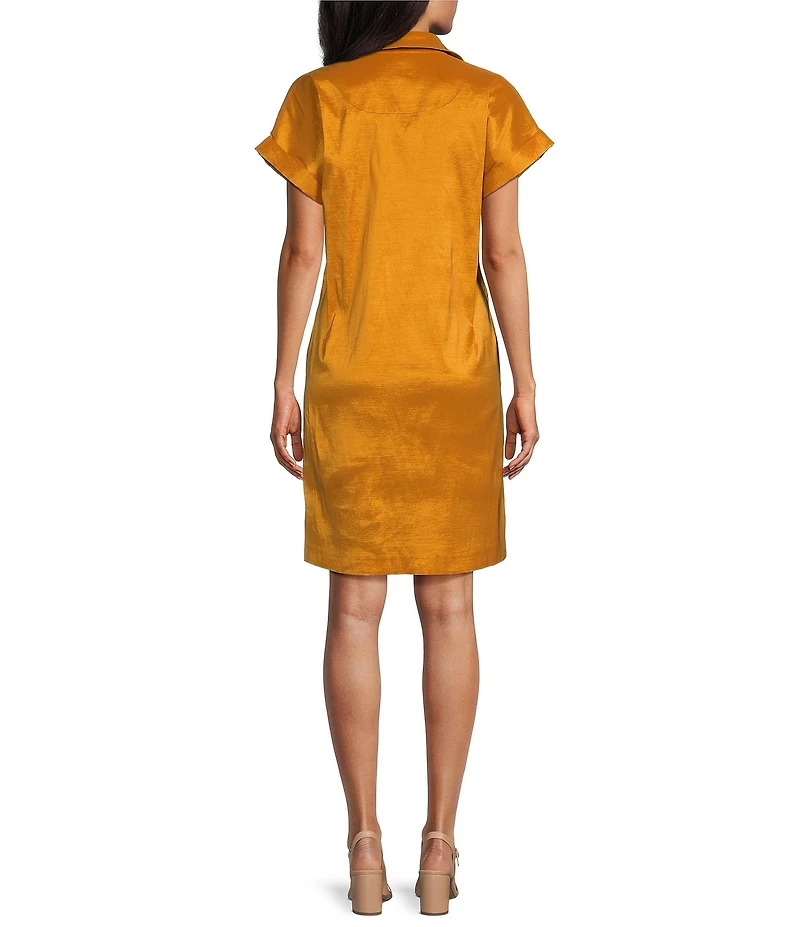 Preston & York Sheath Collar Short Sleeve Carson Dress