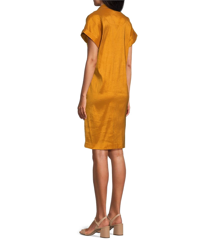 Preston & York Sheath Collar Short Sleeve Carson Dress