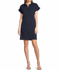 Preston & York Sheath Collar Short Sleeve Carson Dress