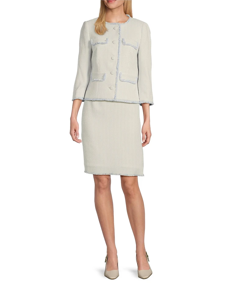 Preston & York Tamara Boucle Pencil Skirt