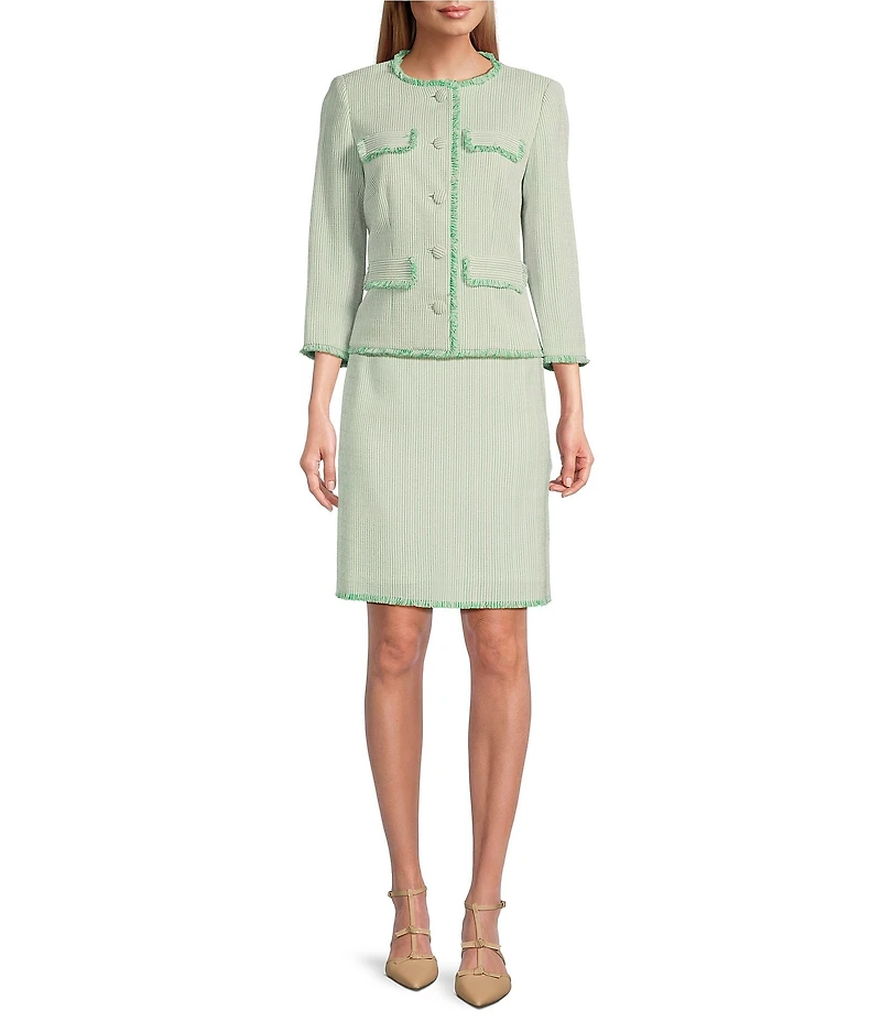 Preston & York Tamara Boucle Pencil Skirt