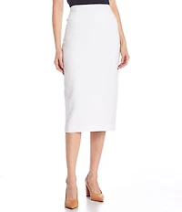 Preston & York Taylor Stretch Crepe Suiting Midi Pencil Skirt