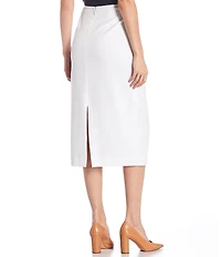 Preston & York Taylor Stretch Crepe Suiting Midi Pencil Skirt