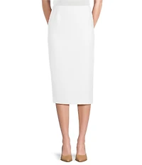 Preston & York Taylor Stretch Crepe Suiting Midi Pencil Skirt