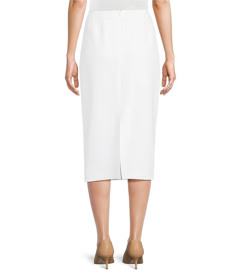 Preston & York Taylor Stretch Crepe Suiting Midi Pencil Skirt
