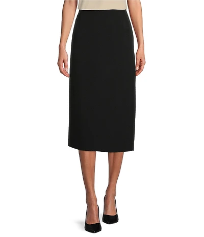Preston & York Taylor Stretch Crepe Suiting Midi Pencil Skirt