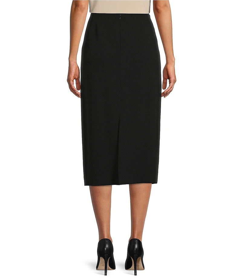 Preston & York Taylor Stretch Crepe Suiting Midi Pencil Skirt