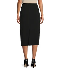 Preston & York Taylor Stretch Crepe Suiting Midi Pencil Skirt